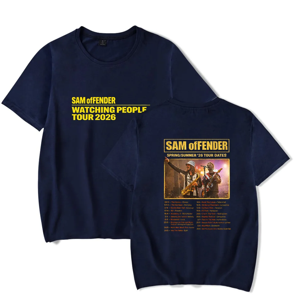 Футболка с принтом Sam Fender 2026 Tour: мерч для фанатов, крутые топы с принтом для мужчин и женщин, уличная одежда (art.: 3920d91f1e583) - 3920d91f1e583