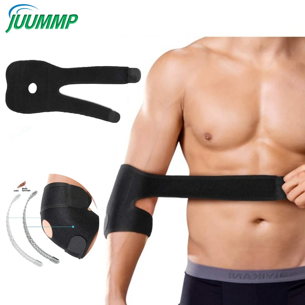

Elbow Brace,Adjustable Neoprene Elbow Support Elbow Strap for Arthritis, Tendonitis, Sports Injury Pain Relief and Protection