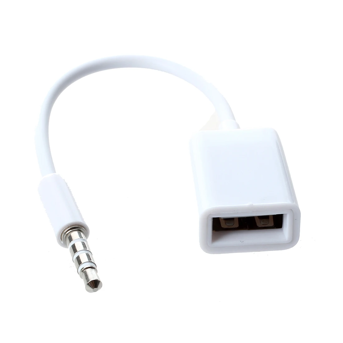 Автомобильный MP3 3 5 мм штекер AUX аудио разъем к USB 2 0 гнездовой конвертер кабель