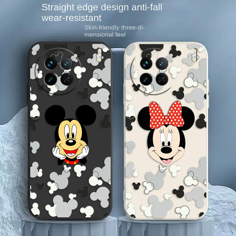 

Mickey Minnie Mouse Phone Case For VIVO X21I X21S X23 X27 X30 X50 X60 X70 X80 X90 5G PRO PLUS Colour Liquid Case Funda Shell