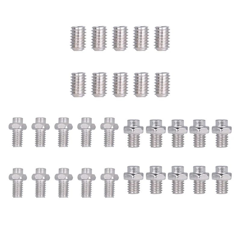 

New Hot 10PCS Bicycle Pedal Studs Steel No-Ski Bolts Pin Nail For Cycle Pedals Bike Accessories M4