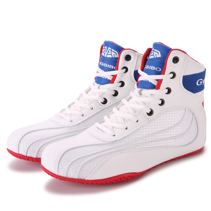 Professional Boxing Shoes for Men Women Breathable Wrestling Shoes High-top Training Sneakers Wrestling Shoes Plus Size 36-46