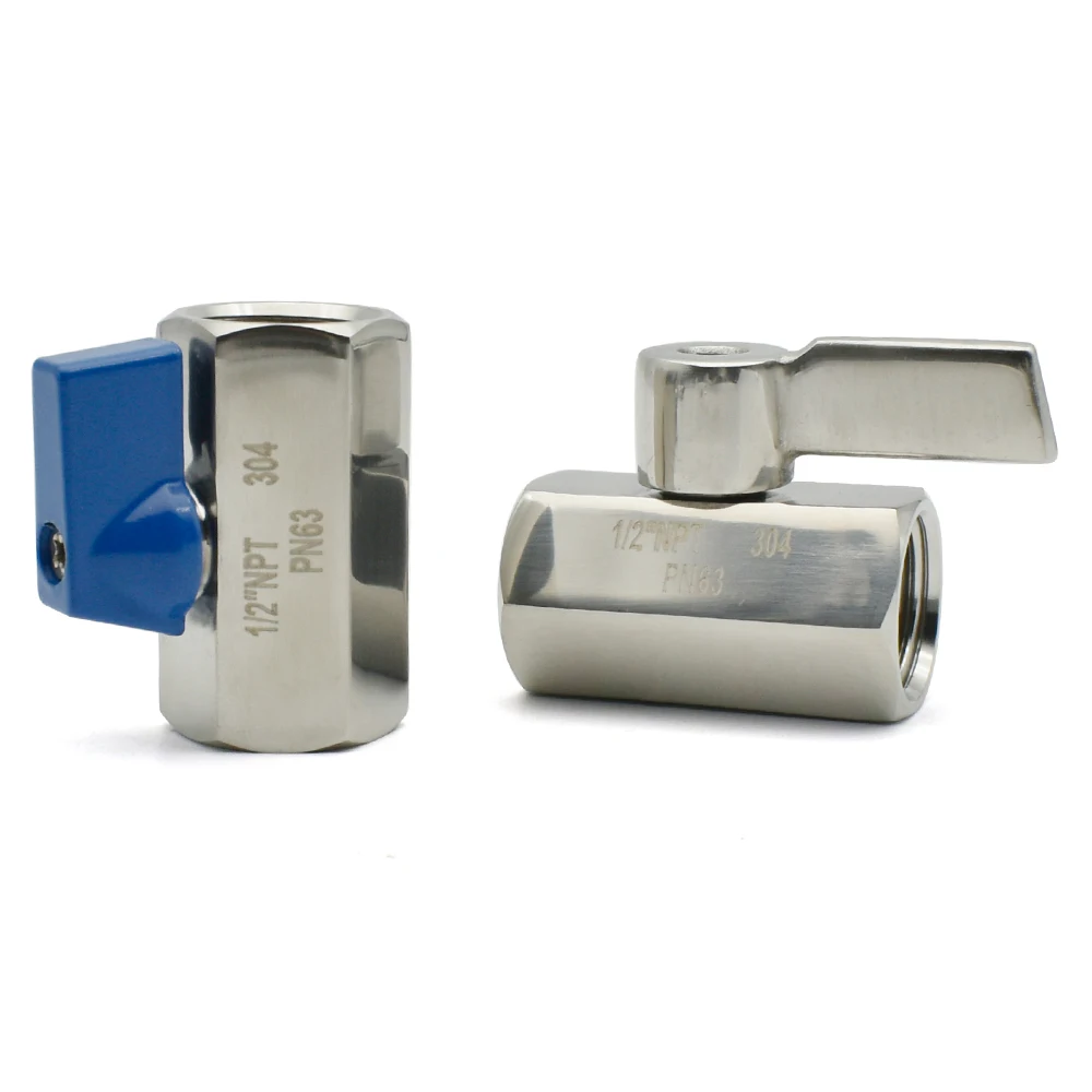 Шаровой мини-клапан из нержавеющей стали SS304/316L 1/8 1/4 3/8 1/2 3/4 BSP