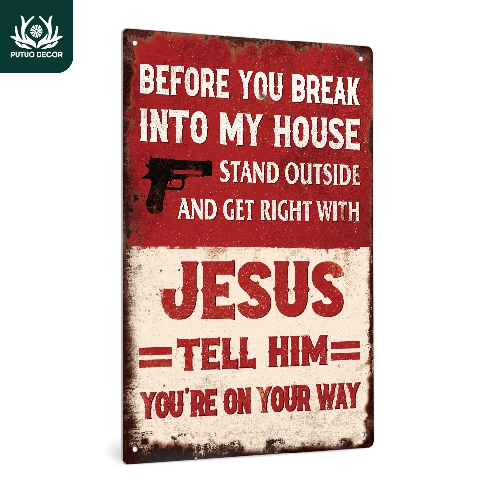 Винтажная стальная вывеска Putuo Decor железная табличка для украшения дома и улицы