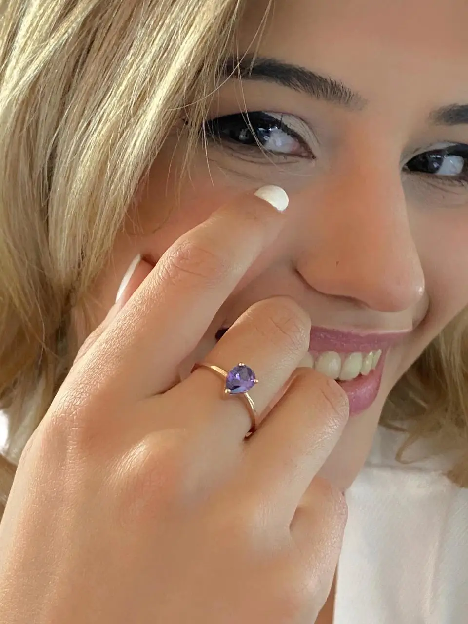 

Minik Drop Amethyst Sterling 925 Silver Ring