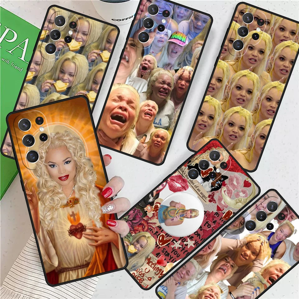 Чехол Trisha Paytas Mood для Samsung Galaxy S24 Ultra S21 S22 S8 S9 S10 5G Note 10 20 Plus FE S23