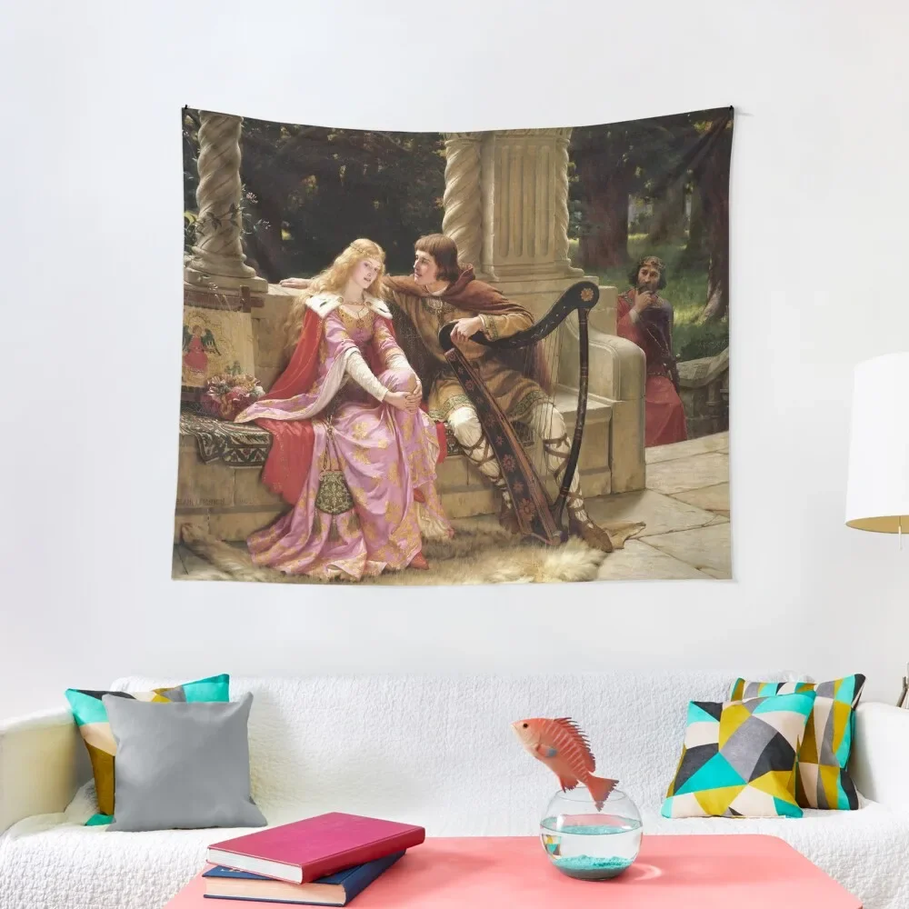 Edmund Blair Leighton Tristan and Isolde Гобелен Украшения комнаты Эстетический декор