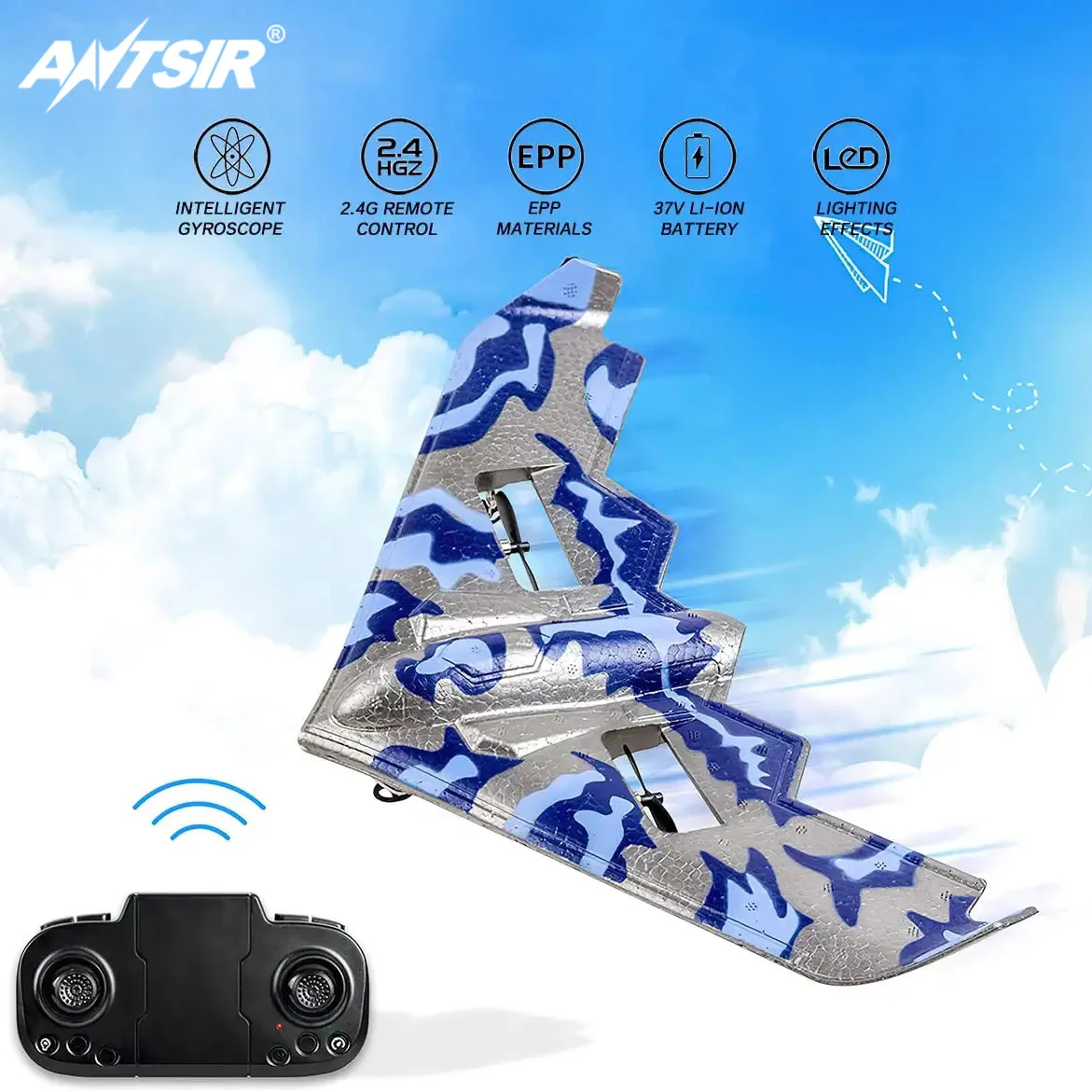 

Самолет ANTSIR TY8 с дистанционным управлением, летательный аппарат с крыльями дельты, 2,4G, Самолеты дистанционного управления, летающие игрушки...