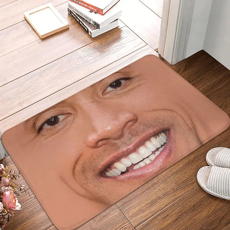 Коврик для входной двери The Rock Dwayne Meme противоскользящий Быстросохнущий наружный