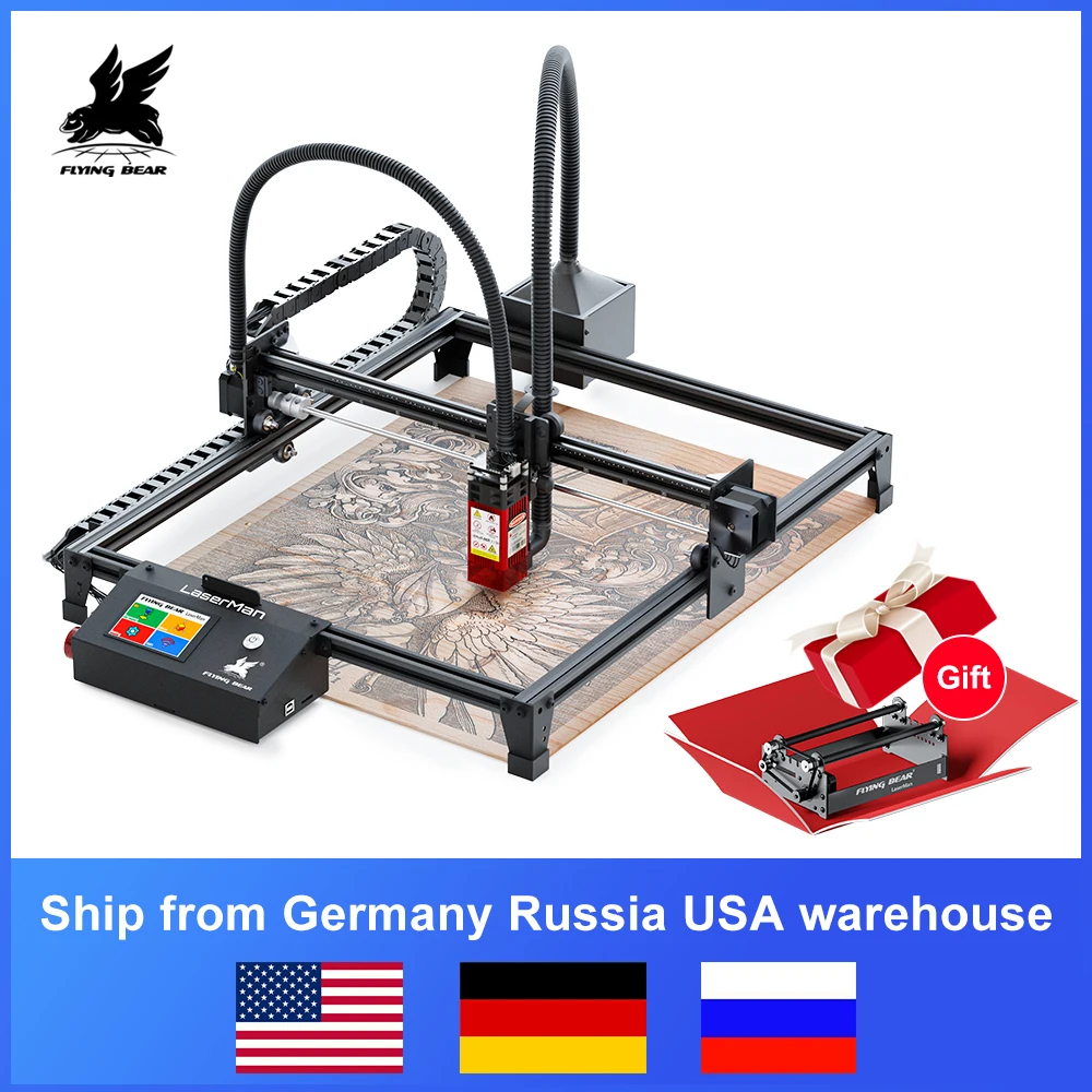 2022 Новейший лазерный гравер FLYING BEAR LaserMan Laser Engraver Гравировальный станок Принтер