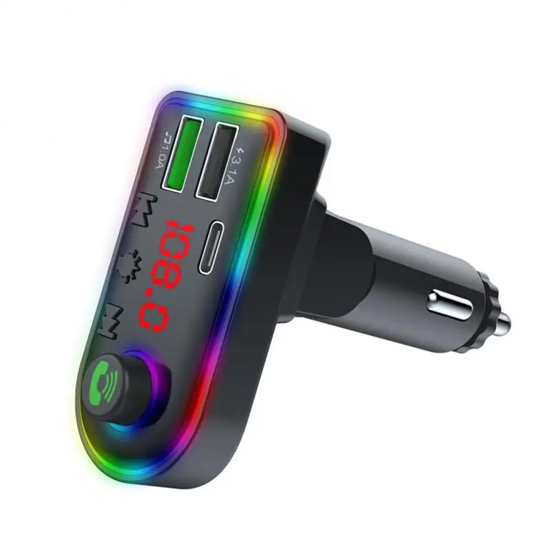 

Автомобильный громкой связи Bluetooth 12В-24В Многофункциональный датчик напряжения универсальный светодиодный дисплей Автомобильный 5,0 Fm автомобильный передатчик 37g