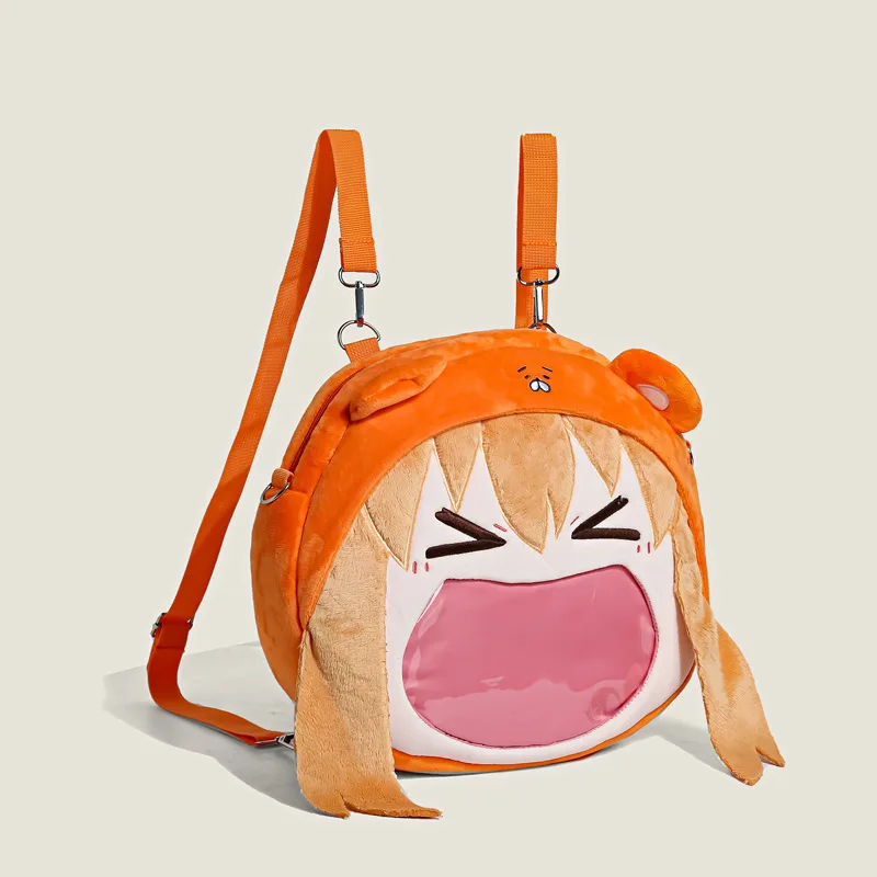 Фото Аниме Хацунэ Мику Рюкзак Химуто! Сумка через плечо Umaru-chan Itabag, большая вместительная сумка для хранения Kawaii, прозрачный плюшевый большой карман №1
