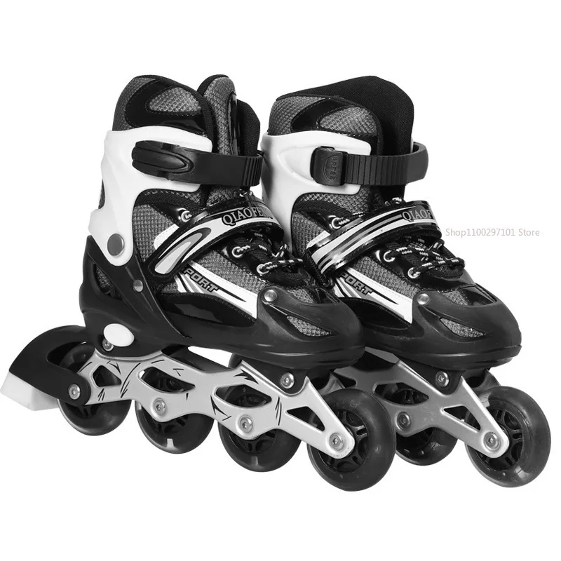 

Inline Skates Kids Adults Men Plastic Toe Cap Roller Skates Shoes Retractable Led Roller Skating Protective Gear Patines Adultos