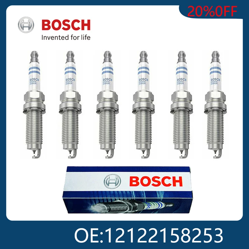 

BOSCH Original Genuine 6pcs Platinum Spark Plugs For BMW Saab Subaru Vauxhall 0242236510 12122158253 Car Removal Tool Auto Parts