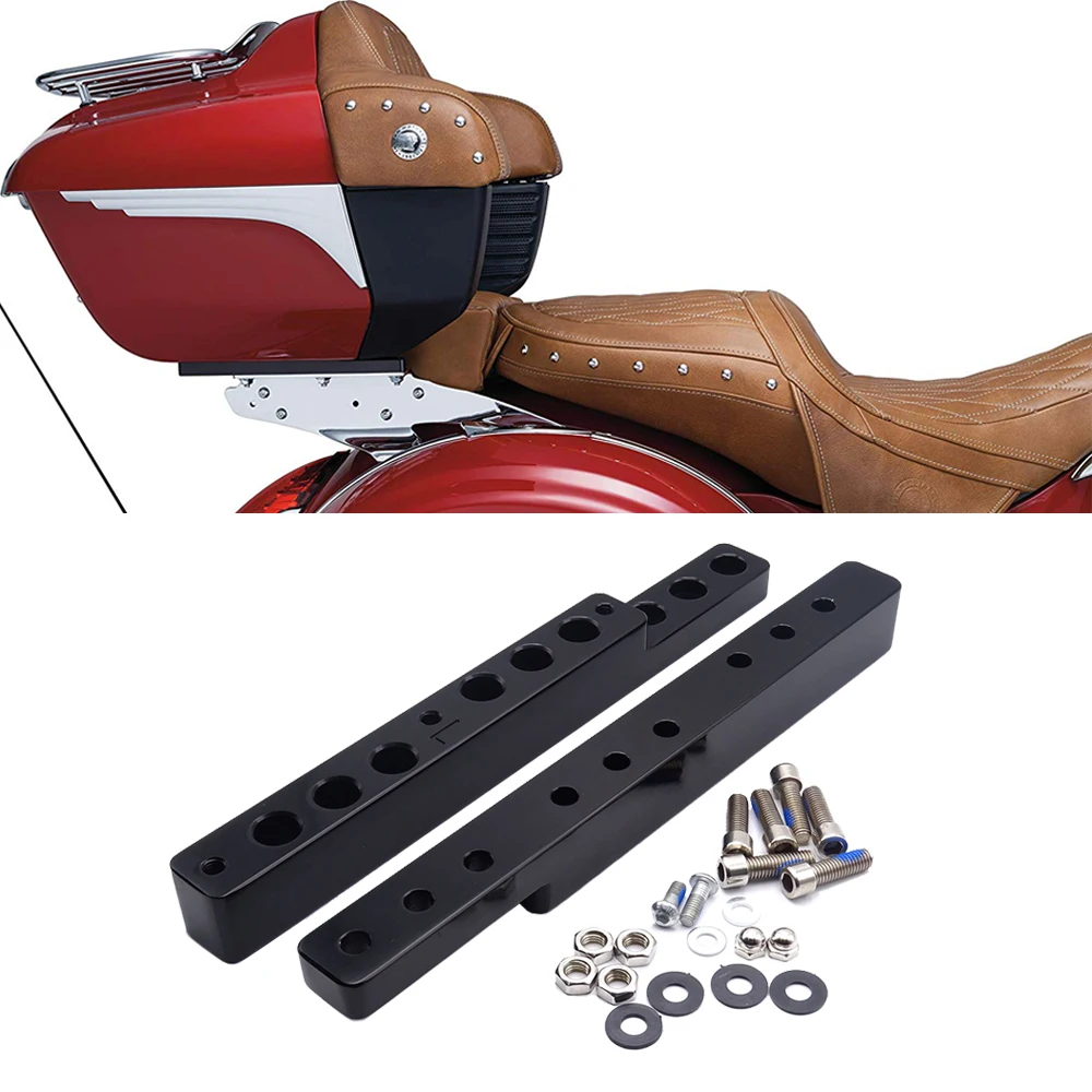 Tour Pak Trunk Extension Accessories Relocator Brackets Kit Adjustable For Indian 2015-2023 Roadmaster And 2014-2022 Chieftain