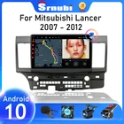 Srnubi 2 Din Android Carplay для Mitsubishi Lancer 10 2007 - 2012 автомобильный радиоприемник мультимедийный плеер 2Din WIFI GPS Стерео DVD колонки