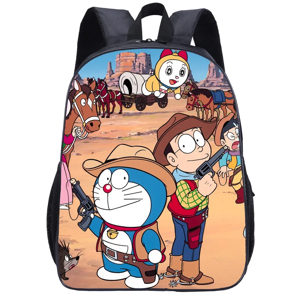 

Doraemon Student Leisure School Bag 16 Inch Primary and Secondary School Student Cartoon Print Children's Student Backpack