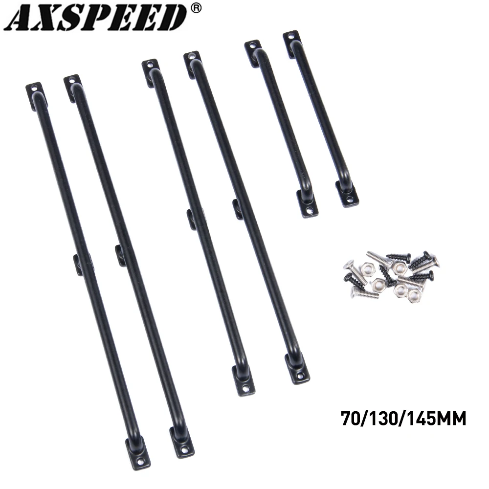 AXSPEED 1 пара металлических подлокотников перил дверная ручка 70/130/145 мм для 1/10 SCX10 TRX4