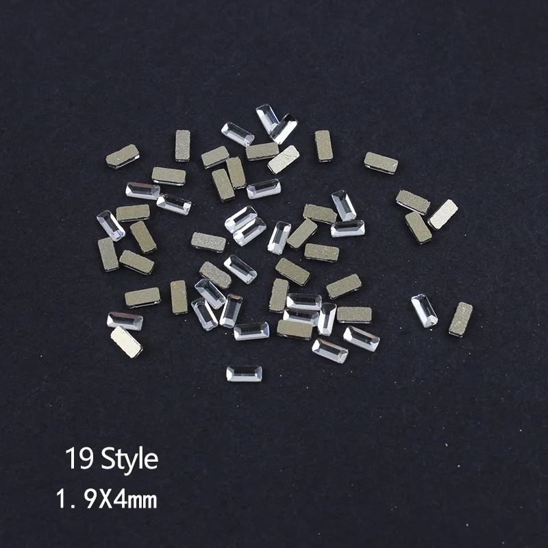 Серия Стразы для дизайна ногтей с плоским кристаллом основной модели