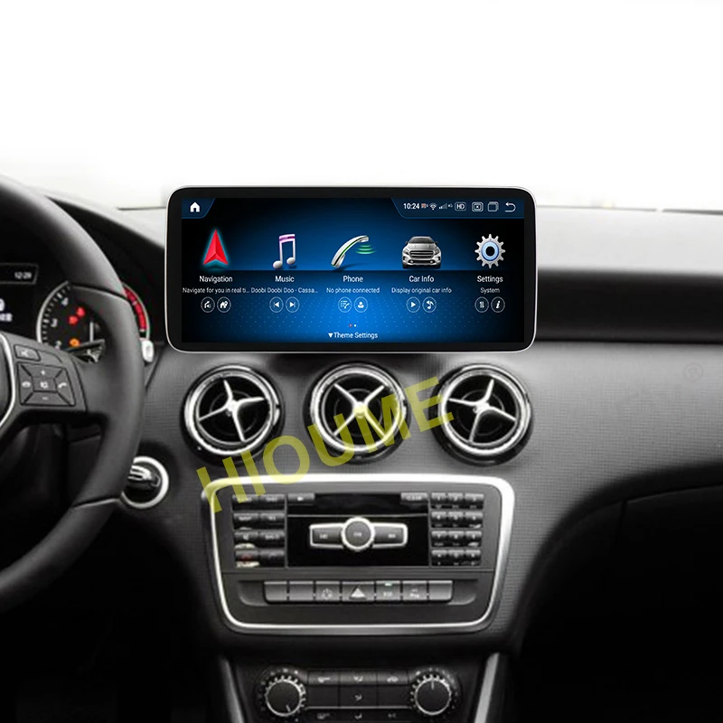 Автомобильный мультимедийный плеер Qualcomm 12 5 дюймов Android 11 GPS радио для Mercedes Benz C V