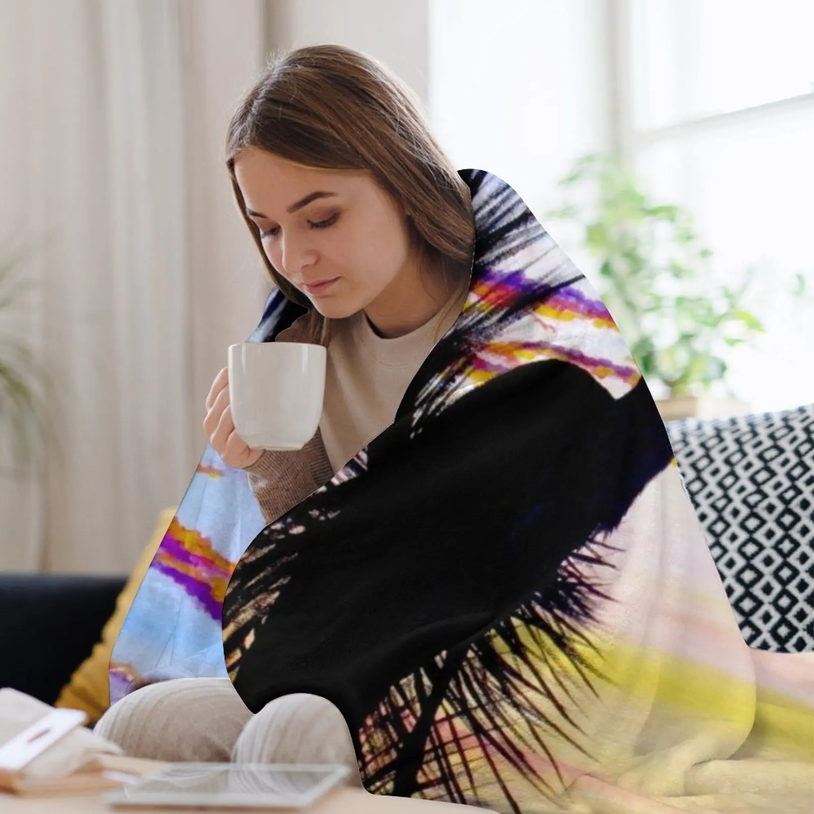 Одеяло Heron Sunset одеяла для диванов кровать клетчатые