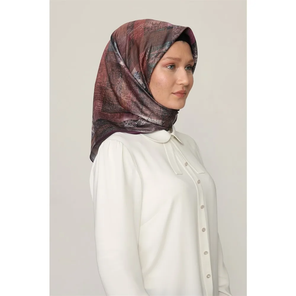 

Синтетический твиловый шарф Karaca-фиолетовый/золотой