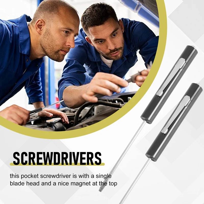 10-компонентная карманная отвертка мини-топы и карманные зажимы магнитная