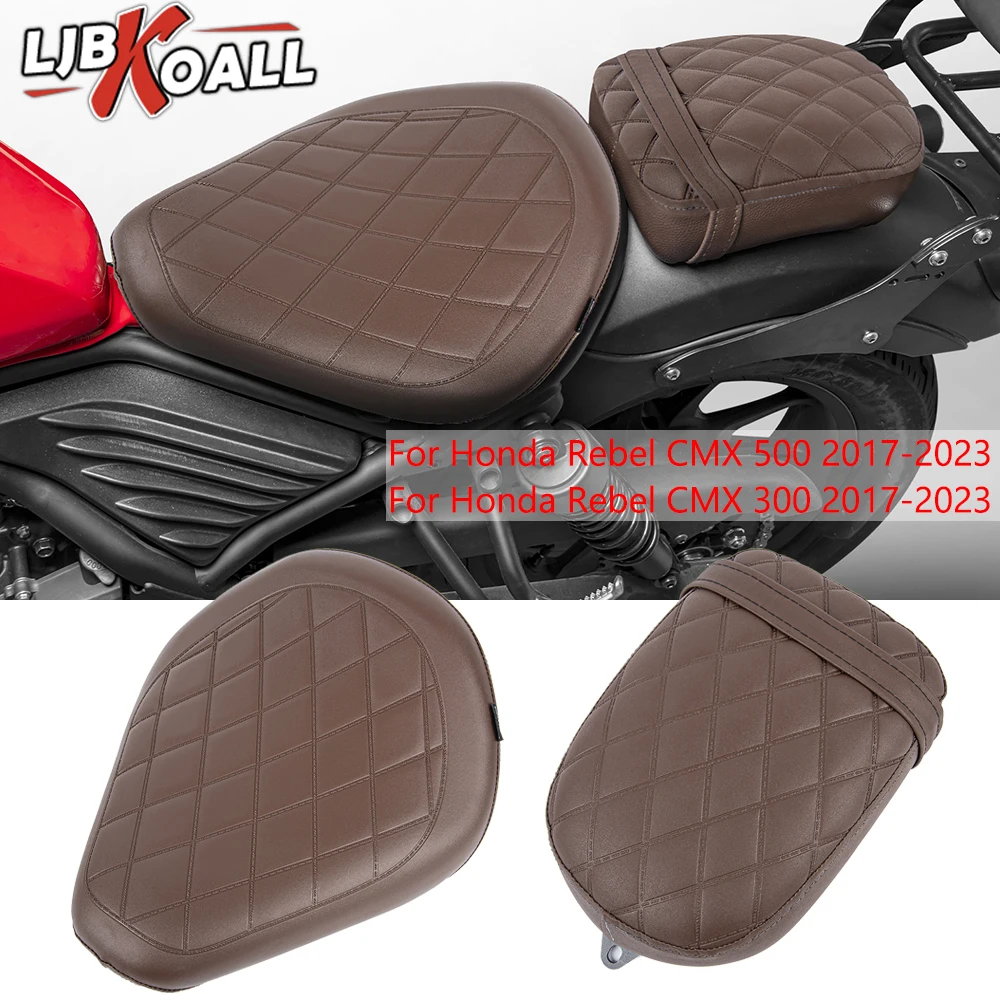 

CMX 300 500 Motorcycle Riders Pansenger Pillion Seat Cushion Cover Pads For Honda Rebel CMX300 CMX500 2017-2023 2018 2019 2020