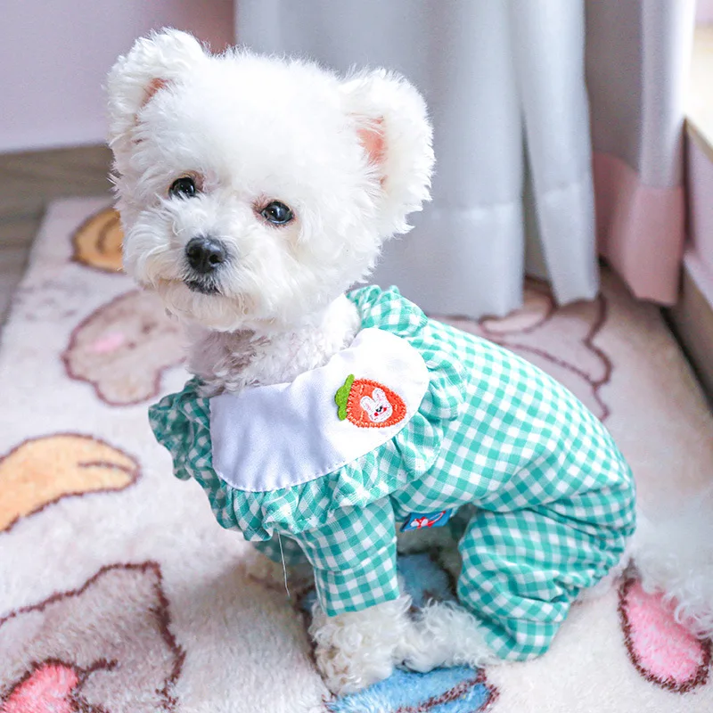 

Dog Summer Clothes Jumpsuit Romper Puppy Apparel Spring Pet Outfit Pants Cute Dog Clothing Yorkies Poodle Pomeranian Overalls