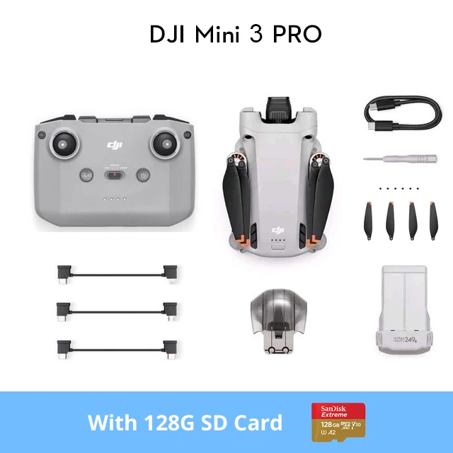 DJI Mini 3 Pro + RC-N1 Controller + 128Gb SD card