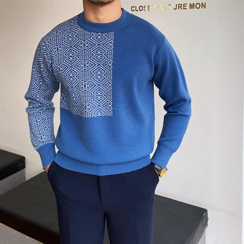 

Свитер мужской осень-зима новый тренд популярная трикотажная одежда свитер Топ