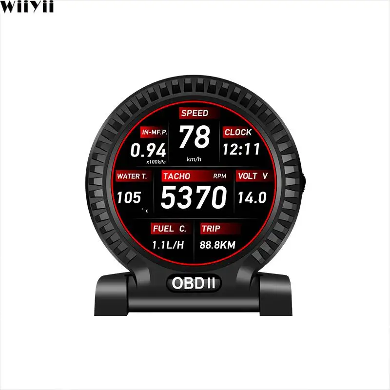 

WiiYii Hot sale F10 OBD2 head up display fast response with multi interface to switch car HUD