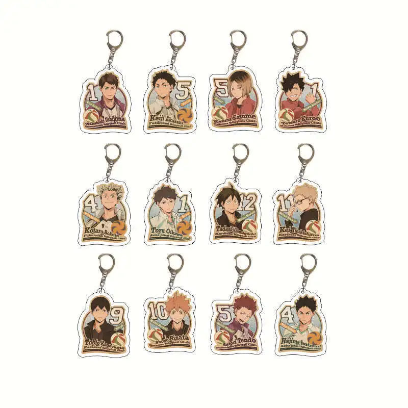 

Volleyball Teenager Hand-held Shan Feixiong Sun Xiang Yang Solitary Claw Grinding West Valley Xi Acrylic Keychain Pendant