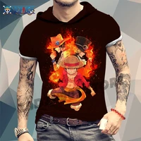 mens clothing 3d print t shirts anime quick dry t shirt party top one piece luffy zoro hip hop fashion summer european size
