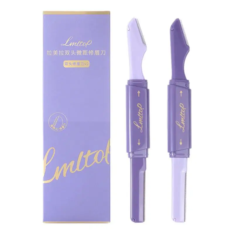 

Face Razors For Women 2pcs Gentle Facial Hair Shaver For Men And Women Effective Facial Dermaplaning Tool For Hair Removal Brow