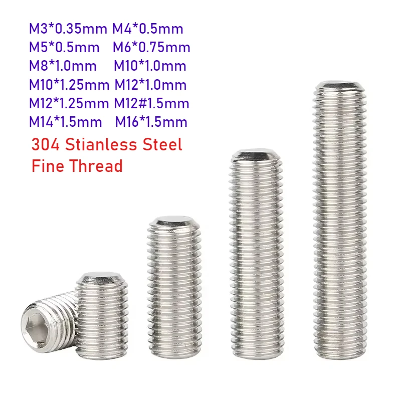 

Huiruixin Винты с тонкой резьбой из нержавеющей стали M3-M16
