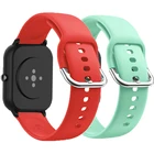 Ремешок силиконовый для спортивных часов Amazfit bip, браслет для Amazfit GTS22eGTS2 MiniGTR 47 мм42 ммGTR22estratos 23, 20 мм 22 мм