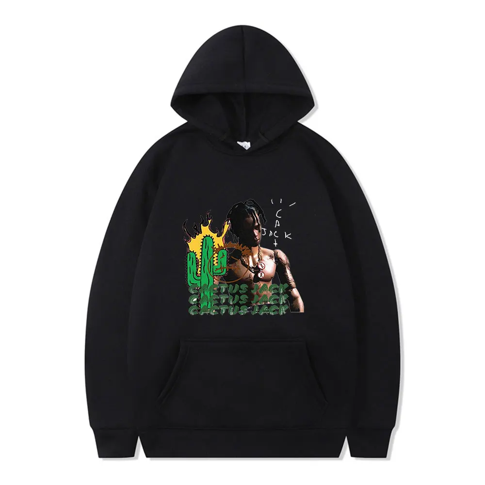 

Travis Scott Cactus Jack Japanese Retro Personality Print Winter Long Sleeve Loose Casual Sport Man Hoodie High Street Style