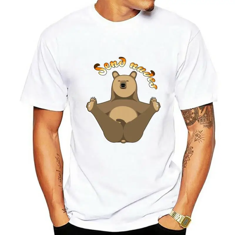 

Men t-shirt Send Nudes Naughty Bear tshirt Women t shirt