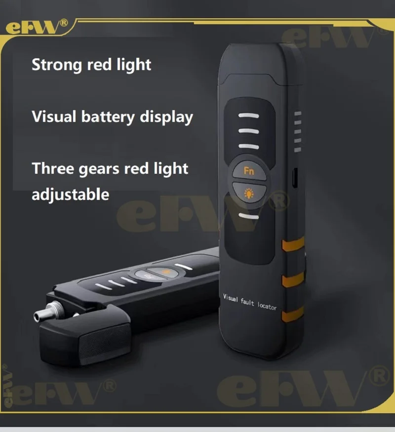 

30KM 10MW 30MW Fiber Optic Tester Pen FTTH Red Laser Optical Red Light Pen Visual Fault Locator USB charge LED lighting VFL