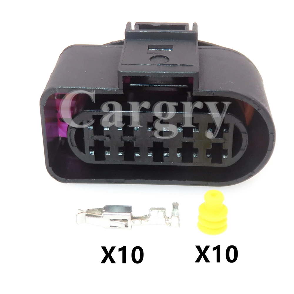 

1 компл. 10P 1813346-1 493577-1 Автомобильный водонепроницаемый разъем Автомобильная фара Кабельный разъем 1J0973835 1J0973735 автомобильный разъем