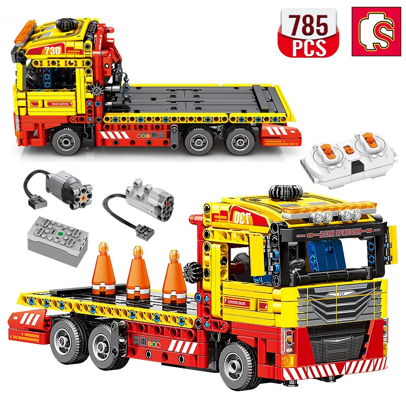 

Truck Technical Car Building Blocks Static Model or Remote Control Electric RC Car Version Optional Bricks Technik Toys for Boys