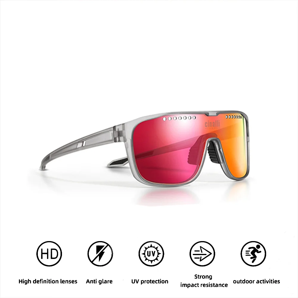 

Поляризованные спортивные солнцезащитные очки для мужчин и женщин, велосипедные очки для вождения и рыбалки, Защитные Уличные очки, очки для горных и дорожных велосипедов