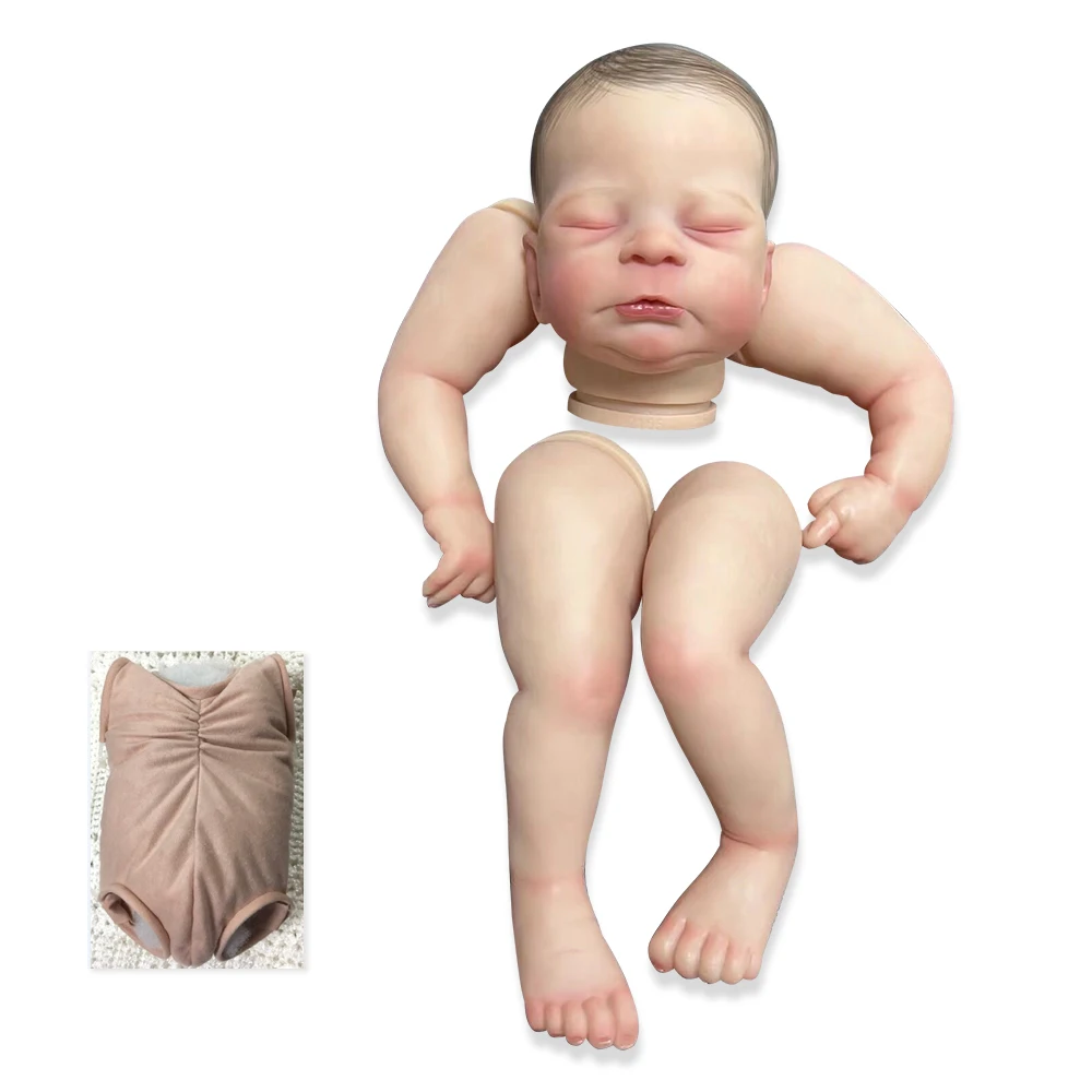 

NPK 18inch Finished Reborn Baby Doll Size Already Painted Tomithy Lifelike Soft Touch Flexible finished Doll Parts with body