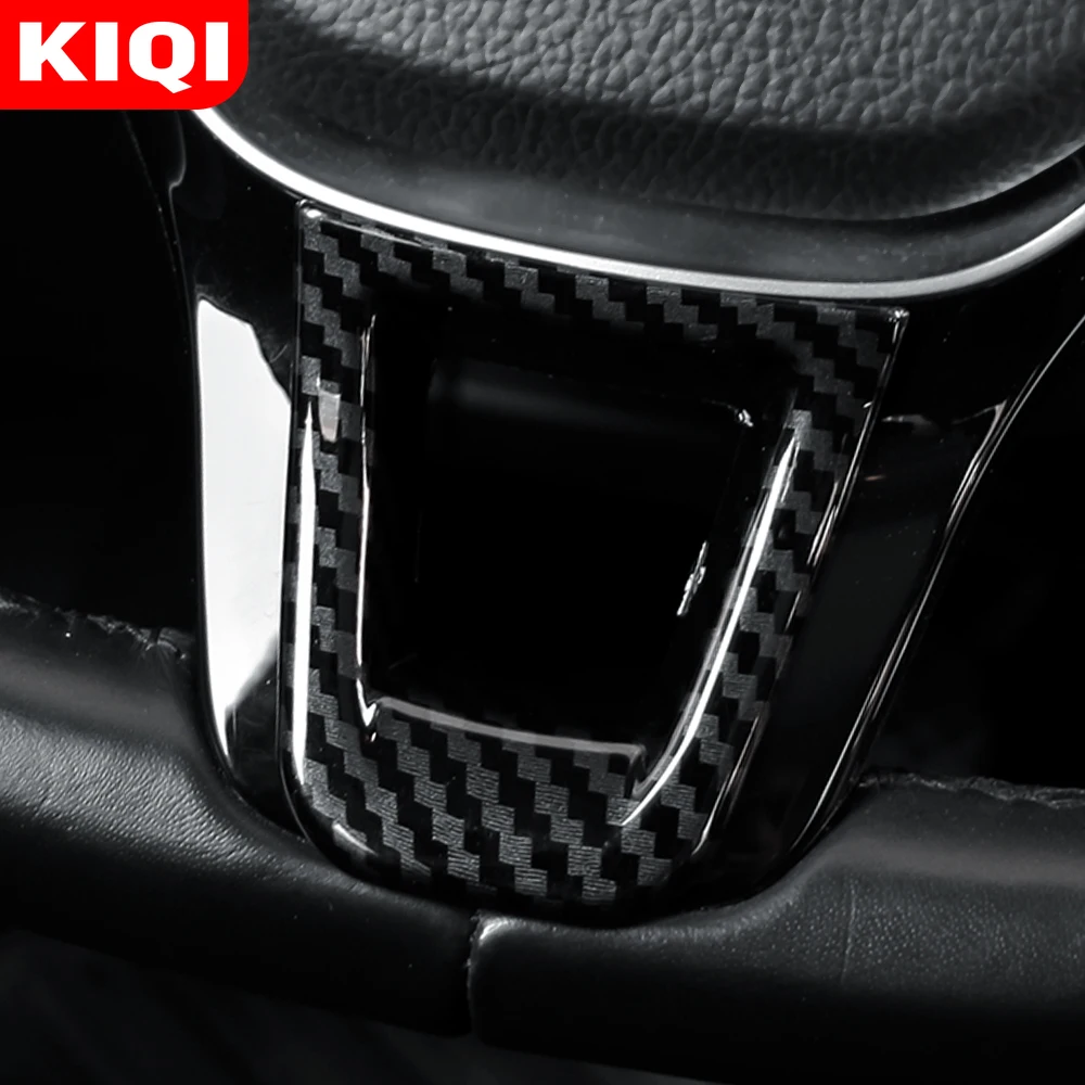 

KIQI 1Pcs Car Steering Wheel Decoration Cover Trim for Volkswagen VW Fox Polo Jetta MK6 MK7 Arteon T-ROC Troc Accessories