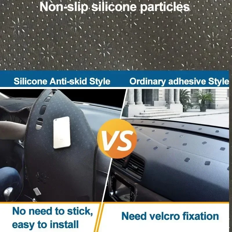 Силиконовый нескользящий автомобильный чехол на приборную панель Hyundai CUSTO 2021-2024