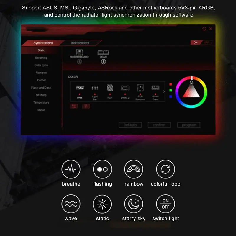 Контроллер вентилятора для ПК 5 В 10 контактов управления температурой