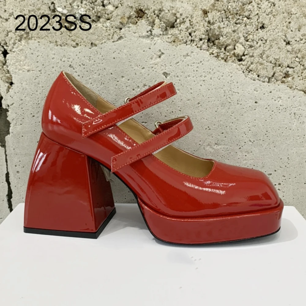 

Сандалии женские на толстой подошве, квадратный каблук