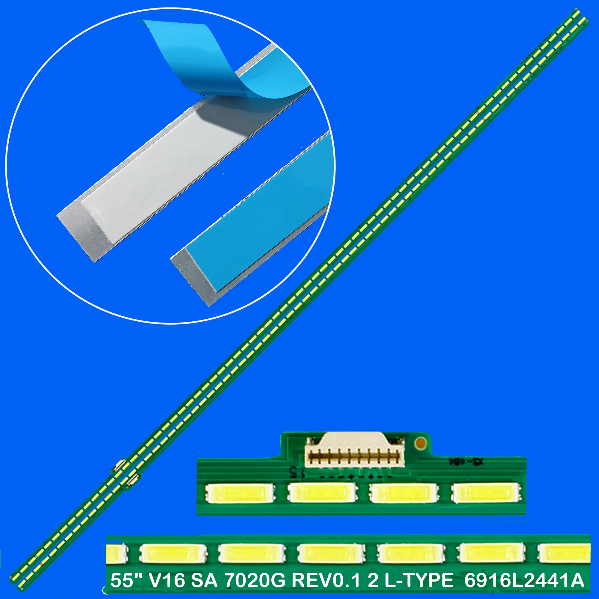 

Светодиодная лента подсветки для 55» V16 AS1 2441 2442 REV0.1 6922L-0192A 55UH850V 55UH8507 55UH8500 LC550EQU DJ F1 F2 55UH8500-UA
