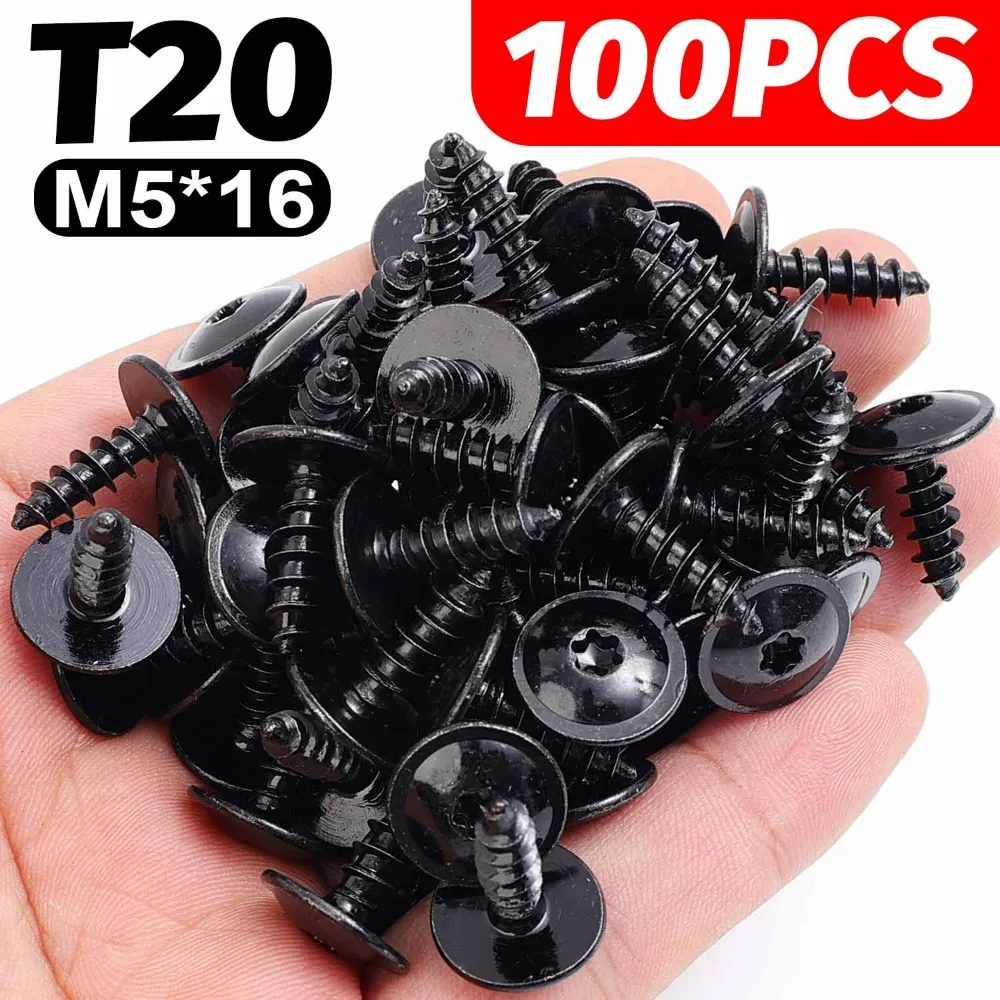 Фото Саморезы Torx T20 M5*16 для крепления бампера и защиты днища автомобиля VW Jetta Bora, Audi Q5, Porsche №1